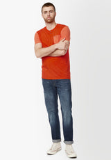 Kaddy Men’s Short-Sleeve Top in Orange - BM23991