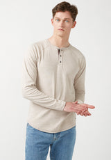 Buffalo David Bitton Kariver White Long-Sleeve Men’s Top - BM24026 Color MILK