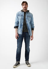 Buffalo David Bitton Kathim Black Long-Sleeve Men’s Top - BM24051