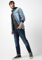 Buffalo David Bitton Kathim Black Long-Sleeve Men’s Top - BM24051