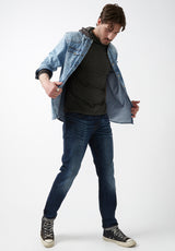 Buffalo David Bitton Kathim Black Long-Sleeve Men’s Top - BM24051