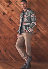 Buffalo David Bitton Jomon Green Men’s Jacket - BM24103 Color ULTRA GREEN