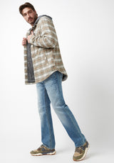 Buffalo David Bitton Sacket Green Men’s Shirt Jacket - BM24151