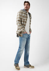 Buffalo David Bitton Sacket Green Men’s Shirt Jacket - BM24151