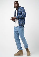 Buffalo David Bitton Jaral Blue Men’s Shirt Jacket - BM24163