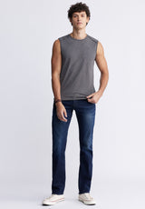 Buffalo David Bitton Karmola Men's Sleeveless Shirt in Charcoal Grey - BM24235 Color 