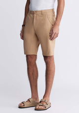 Buffalo David Bitton Hadrian Men's Flat Front Shorts in Tan - BM24266 Color TAN