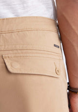 Buffalo David Bitton Hadrian Men's Flat Front Shorts in Tan - BM24266 Color TAN