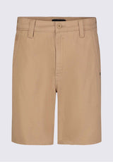 Buffalo David Bitton Hadrian Men's Flat Front Shorts in Tan - BM24266 Color TAN