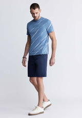 Buffalo David Bitton Hadrian Men's Flat Front Shorts in Midnight Blue - BM24266 Color MIDNIGHT BLUE