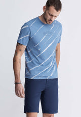 Buffalo David Bitton Hadrian Men's Flat Front Shorts in Midnight Blue - BM24266 Color MIDNIGHT BLUE