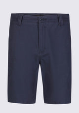 Buffalo David Bitton Hadrian Men's Flat Front Shorts in Midnight Blue - BM24266 Color MIDNIGHT BLUE