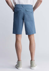 Buffalo David Bitton Hadrian Men's Flat Front Shorts in Mirage Blue - BM24266 Color MIRAGE