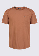 Buffalo David Bitton Kamizo Men's Pocket T-shirt in Mocha Brown - BM24346 Color 