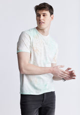 Buffalo David Bitton Tamayo Men's Short Sleeve T-shirt, Misty Green - BM24382 Color MIST GREEN