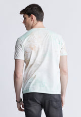 Buffalo David Bitton Tamayo Men's Short Sleeve T-shirt, Misty Green - BM24382 Color MIST GREEN