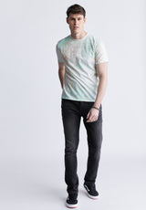 Buffalo David Bitton Tamayo Men's Short Sleeve T-shirt, Misty Green - BM24382 Color MIST GREEN