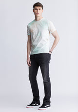 Buffalo David Bitton Tamayo Men's Short Sleeve T-shirt, Misty Green - BM24382 Color MIST GREEN