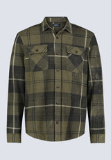 Samme Men's Plaid Blanket Shirt, Fern Green - BM24461