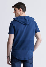 Buffalo David Bitton Katoni Men's Short Sleeve Hoodie, Navy - BM24489 Color WHALE