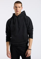 Buffalo David Bitton Finley Men's Relaxed Pullover Hoodie Color BLACK