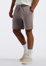 Buffalo David Bitton Hilston Men's Fleece Relaxed Shorts Color DRIFTWOOD