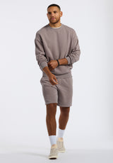 Buffalo David Bitton Hilston Men's Fleece Relaxed Shorts Color DRIFTWOOD