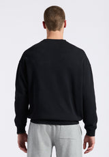 Buffalo David Bitton Famke Men's Relaxed Crewneck Sweatshirt Color BLACK