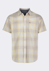 Buffalo David Bitton Sagrino Men's Short-Sleeve Plaid Fitted Shirt with Chest Pockets Color