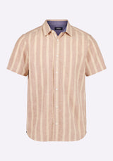 Buffalo David Bitton Sagrino Men's Short-Sleeve Striped Fitted Shirt Color