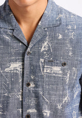 Buffalo David Bitton Sonix Men's Relaxed Fit Printed Shirt Color