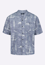 Buffalo David Bitton Sonix Men's Relaxed Fit Printed Shirt Color
