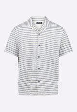 Buffalo David Bitton Koddy Men's Short-Sleeve Striped Jersey Button-Up Relaxed Fit Shirt Color