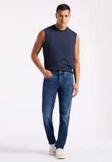 Buffalo David Bitton Kingster Men's Relaxed Fit Jersey Tank COLOR Midnight Blue