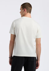 Buffalo David Bitton Kanto Men's Short-Sleeve Crew Neck Jersey T-Shirt Color MILK