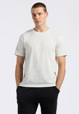 Kanto Men's Short-Sleeve Crew Neck Jersey T-Shirt, Milk - BM24603