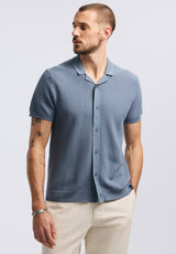 Wasko Men's Short-Sleeve Button-Up Sweater Shirt, Mirage - BM24621