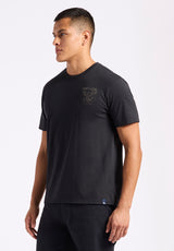 Buffalo David Bitton Tonder Men's Graphic T-Shirt with Eagle Print Color BLACK