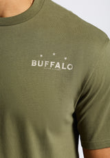 Buffalo David Bitton Toftlund Men's Graphic T-Shirt with Bull Skull Print Color