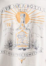 Buffalo David Bitton Tinglev Men's Graphic T-Shirt with Tequila Print Color MILK