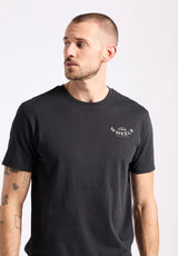 Buffalo David Bitton Theels Men's Graphic T-Shirt with Motorcycle Print Color BLACK