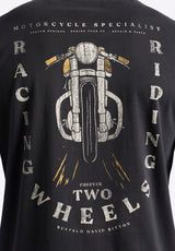 Buffalo David Bitton Theels Men's Graphic T-Shirt with Motorcycle Print Color
