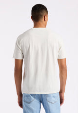 Buffalo David Bitton Tailgate Men's Graphic T-Shirt with BBQ Print Color MILK