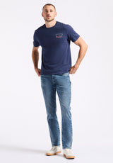Buffalo David Bitton Taneer Men's Graphic Tee with Rum Print COLOR Whale