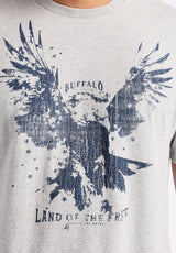 Buffalo David Bitton Teagle Men's Graphic T-Shirt with Eagle Print Color