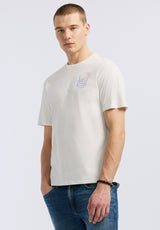 Buffalo David Bitton Torpoint Men's Graphic T-Shirt with Gin & Tonic Print color MILK