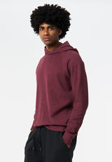 Kimber Men's Relaxed Hooded Top color MAROON BANNER