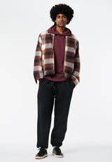 Kimber Men's Relaxed Hooded Top color MAROON BANNER