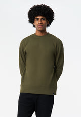 Kaya Men's Relaxed Crewneck Sweatshirt color FERN