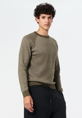 Watford Men's Crew Neck Sweater color FERN